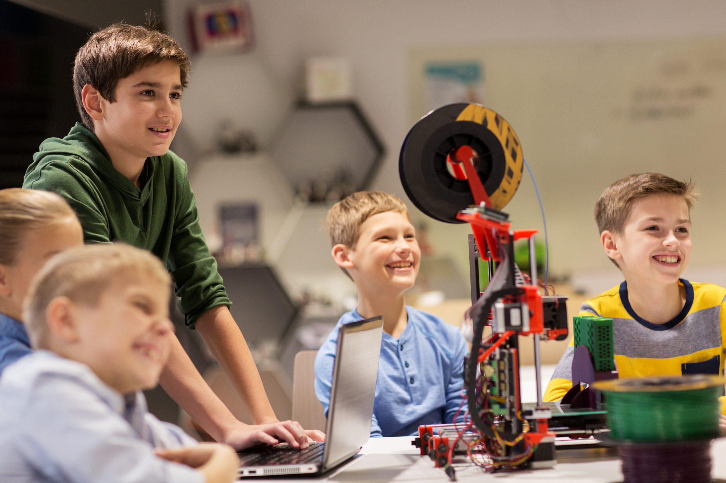 Education,,Children,,Technology,,Science,And,People,Concept,-,Group,Of